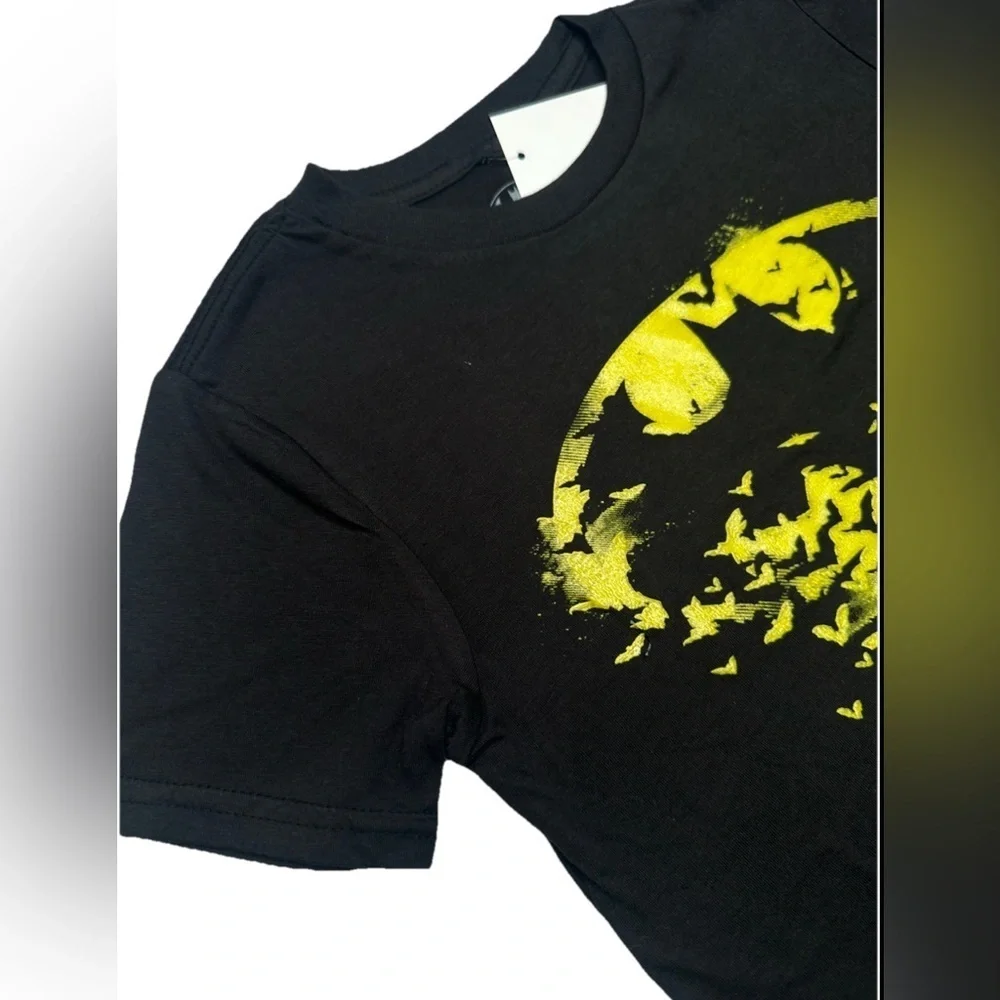 Batman Boys  Short Sleeve Black Casual T-Shirt Kids choose your size